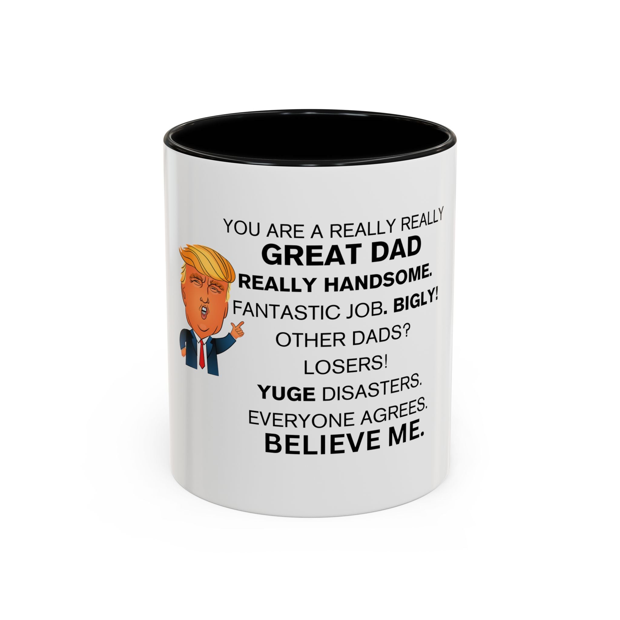 Trump Father's Day Accent Coffee Mug (11oz), Trump Dad Gift